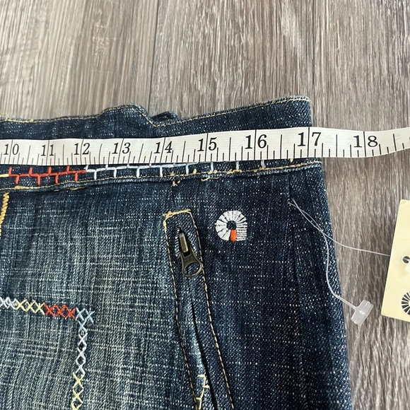 Akdmks Denim Mini Skirt with Colorful Stitching - Picture 12 of 13